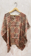 Close up of Modal Silk Kaftan Top - Kutch Poshak