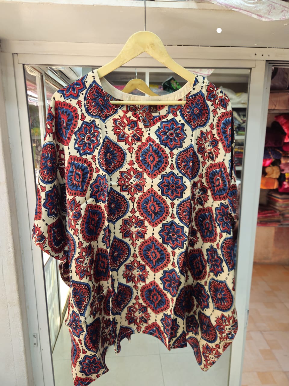 Modal Silk Kaftan Top by Kutch Poshak