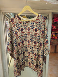 Beige, Mustard, Maroon, Navy, Ivory, Blue, Yellow, Red, Purple, Canary, Off White Modal Silk Kaftan Top from Kutch Poshak