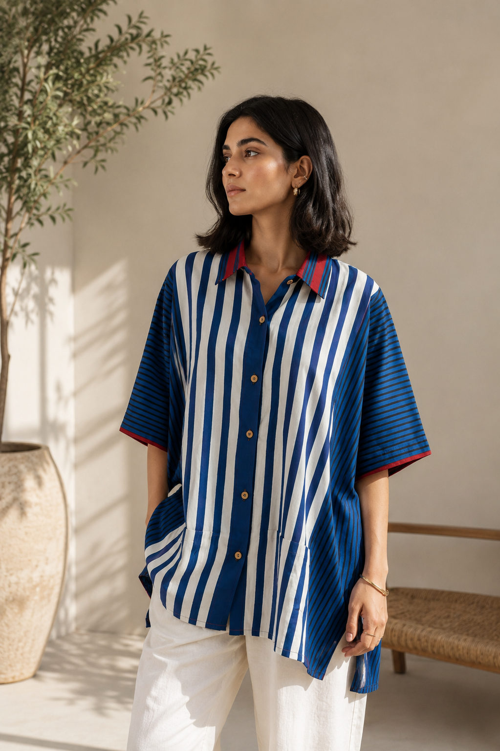 Cotton Kaftan Shirt