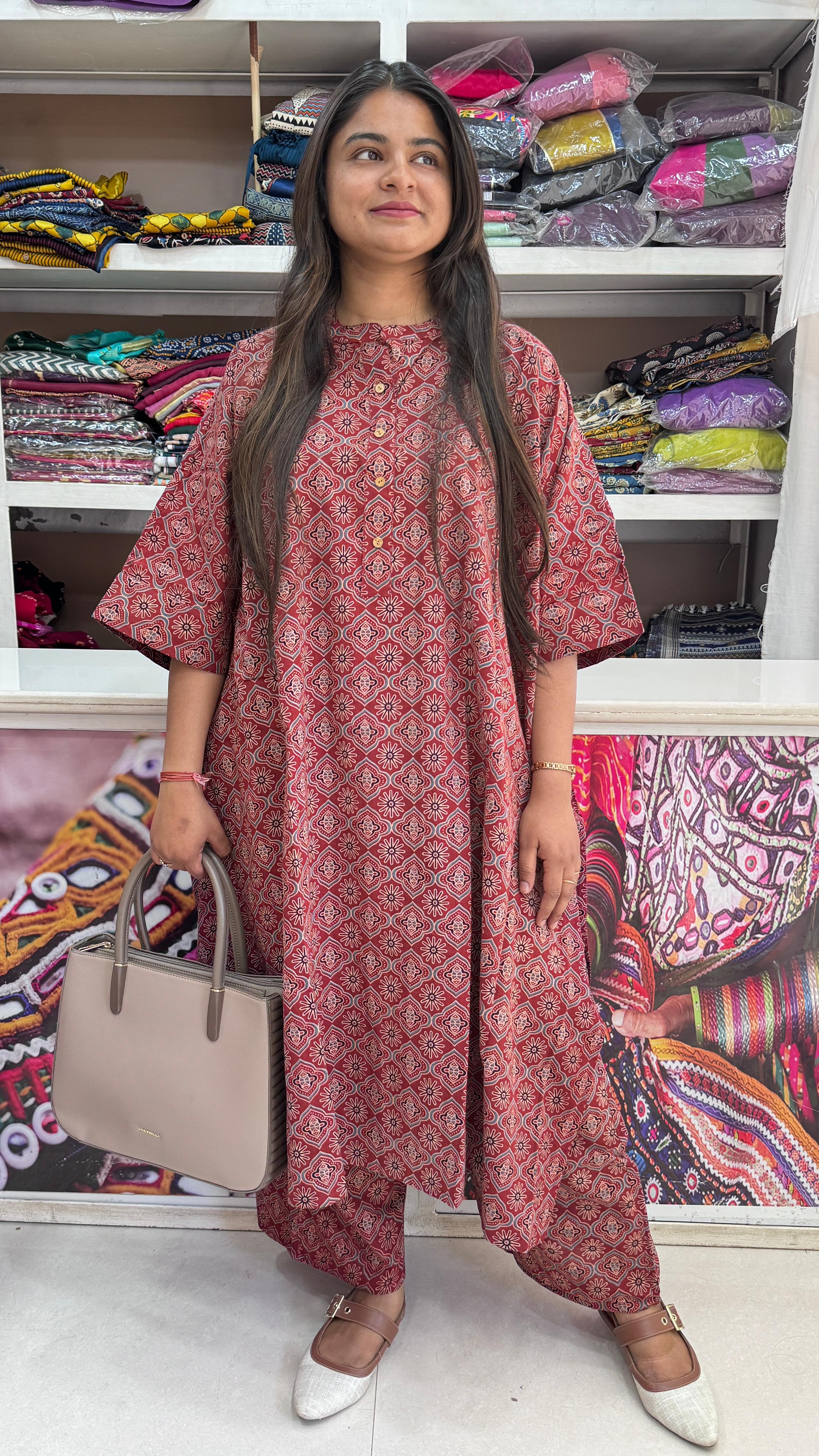 Kutch Poshak exclusive Kaftan Style Kurta Set