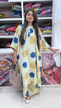 Close up of Kaftan Style Kurta Set - Kutch Poshak