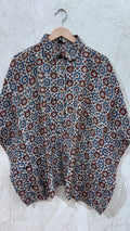 Close up of Dola Silk Kaftan Shirt - Kutch Poshak