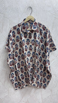 Dola Silk Kaftan Shirt by Kutch Poshak