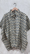 Close up of Dola Silk Kaftan Shirt - Kutch Poshak