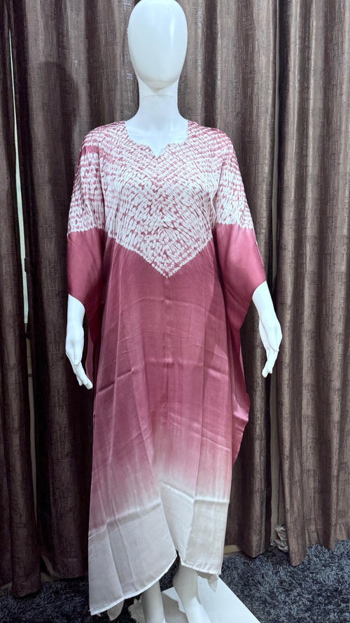 Beautiful Dual Shade Pure Modal Silk Stitched Shibori showcasing premium design - Kutch Poshak