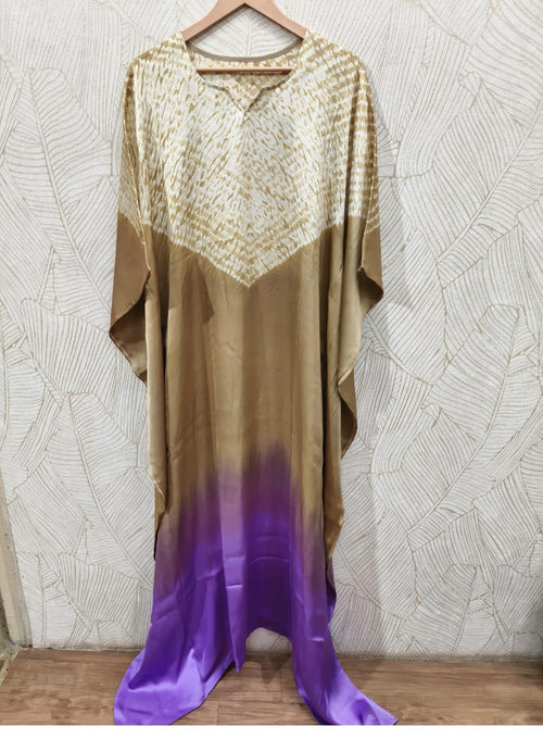 Dual Shade Pure Modal Silk Stitched Shibori by Kutch Poshak