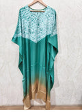 Dual Shade Pure Modal Silk Stitched Shibori from Kutch Poshak