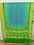 Pure Khadi Georgette Hand Bandhej Dupatta from Kutch Poshak