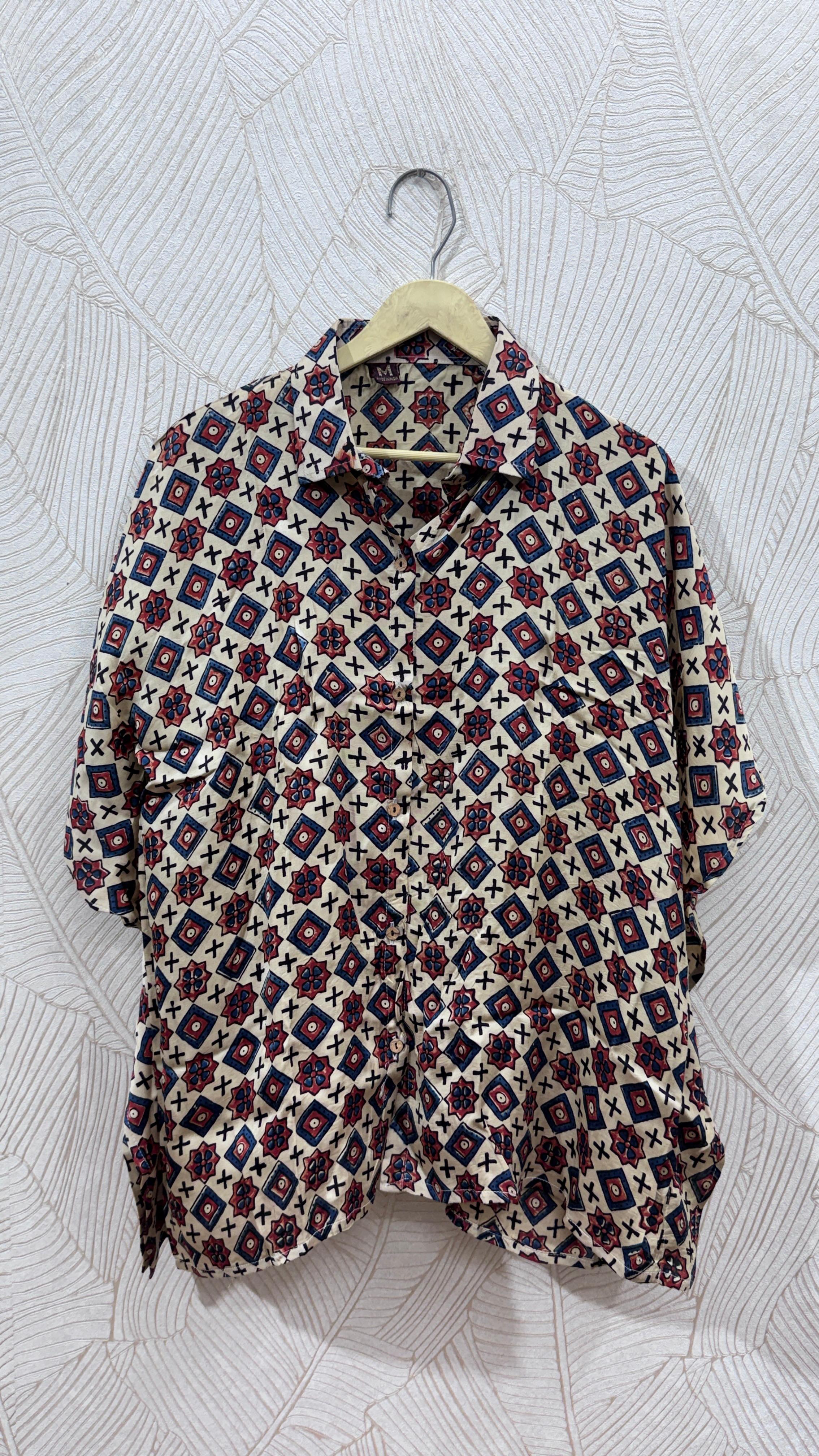 Premium Modal Silk Kaftan Shirt from Kutch Poshak