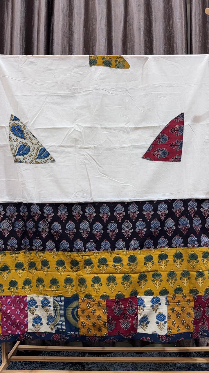 Pure Ajrakh Natural Dyed Dupatta by Kutch Poshak