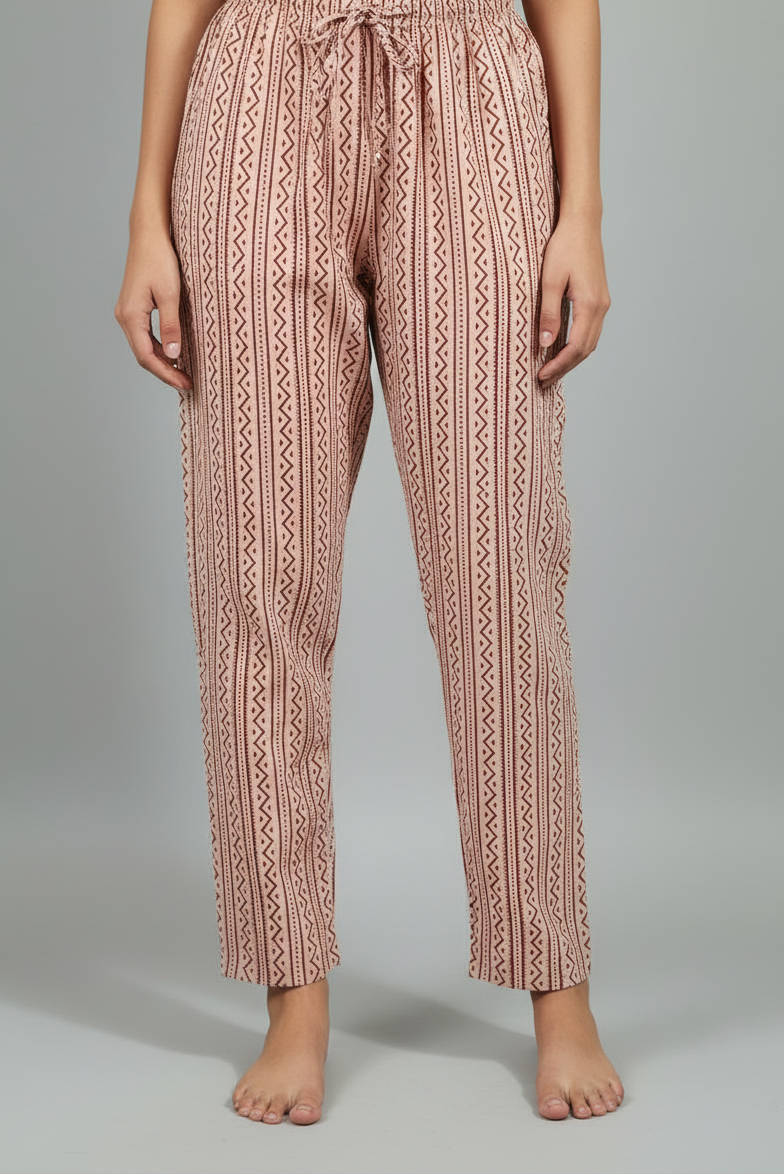 Pure Cotton Ajrakh Vegetable Dye Pant