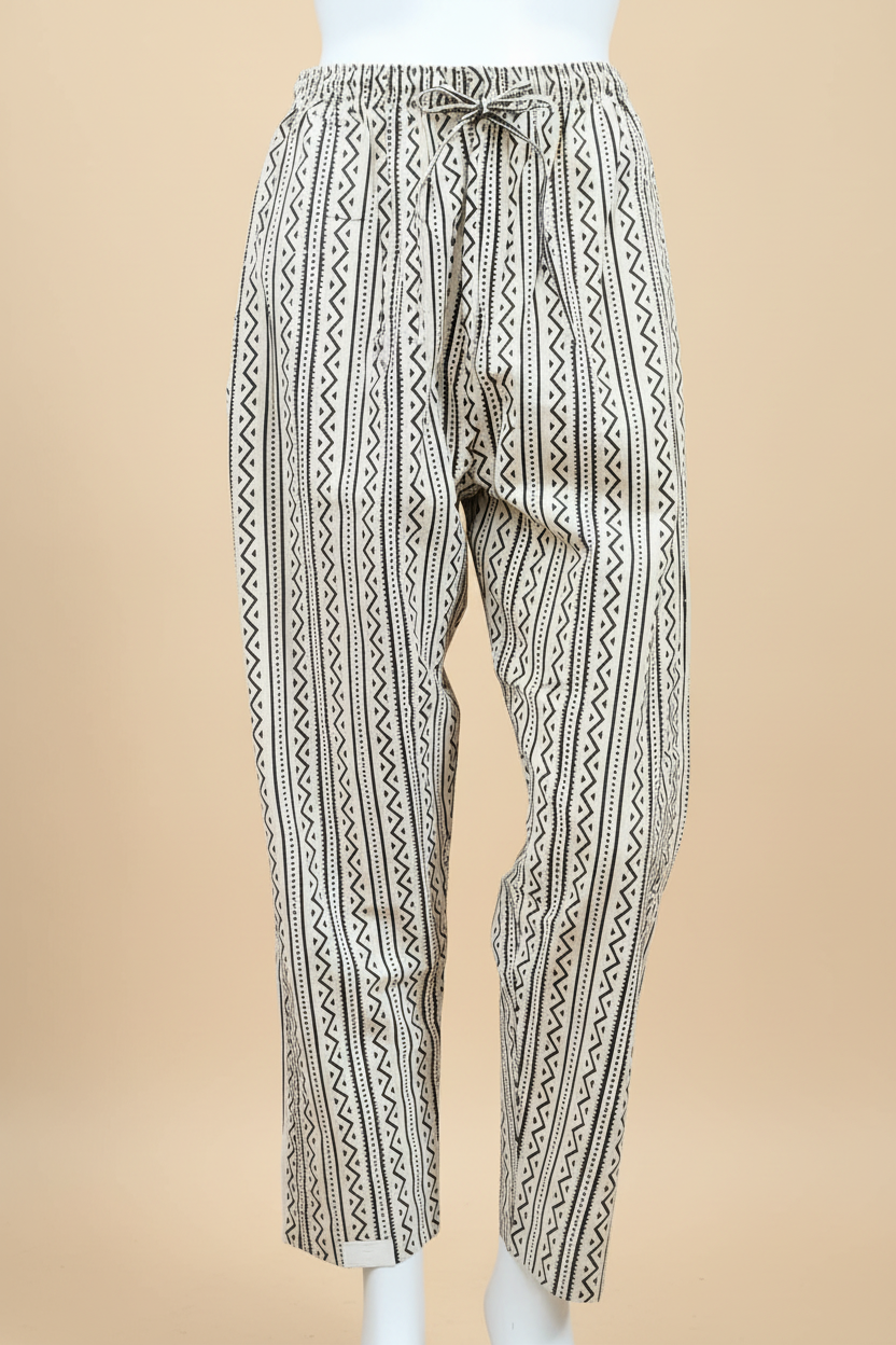 Pure Cotton Ajrakh Vegetable Dye Pant