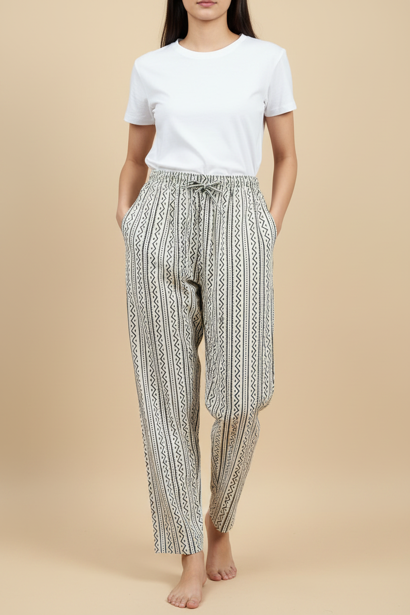 Pure Cotton Ajrakh Vegetable Dye Pant