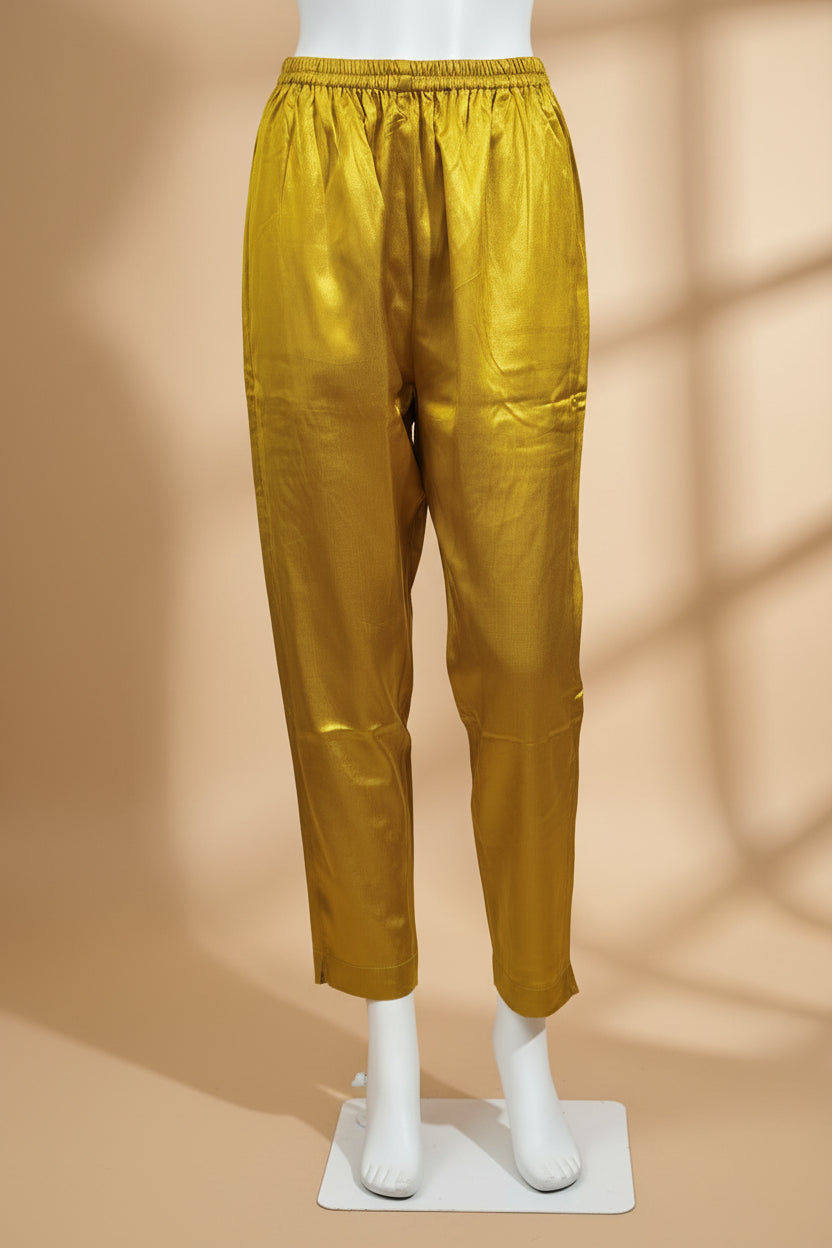 Close up of Pure Mashru Silk Pant - Kutch Poshak