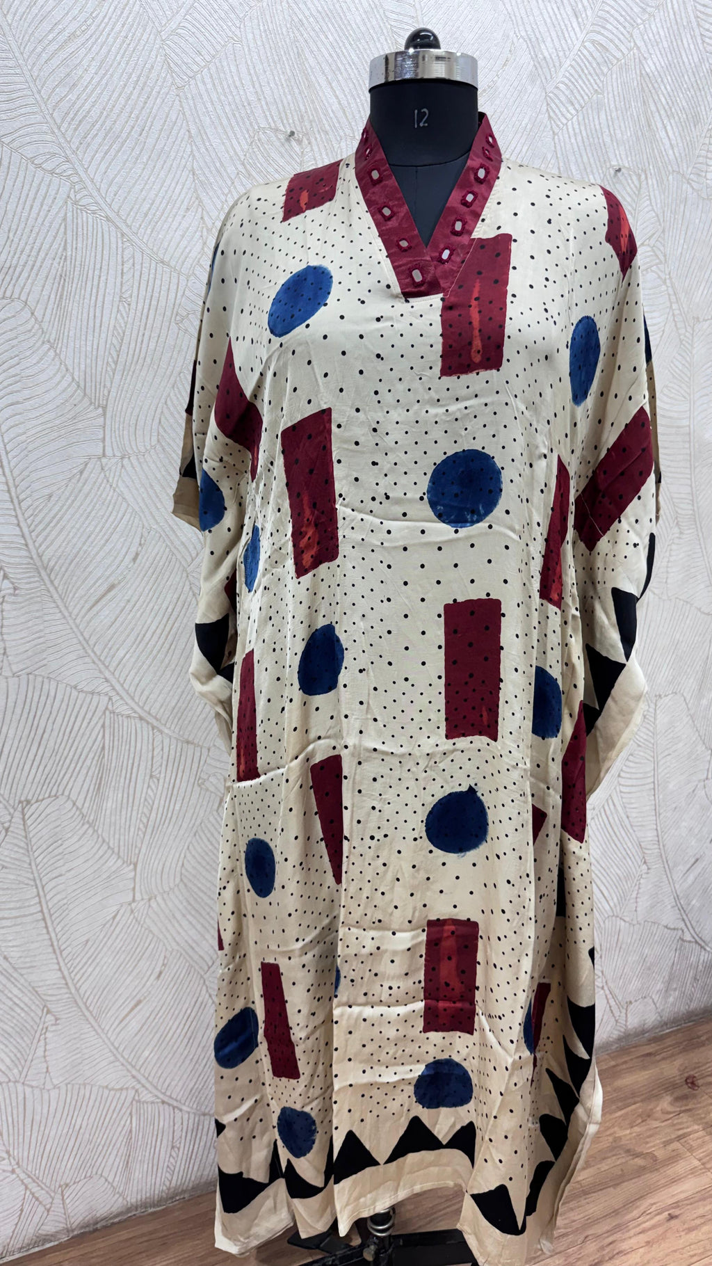Modal Silk V-neck Kaftan