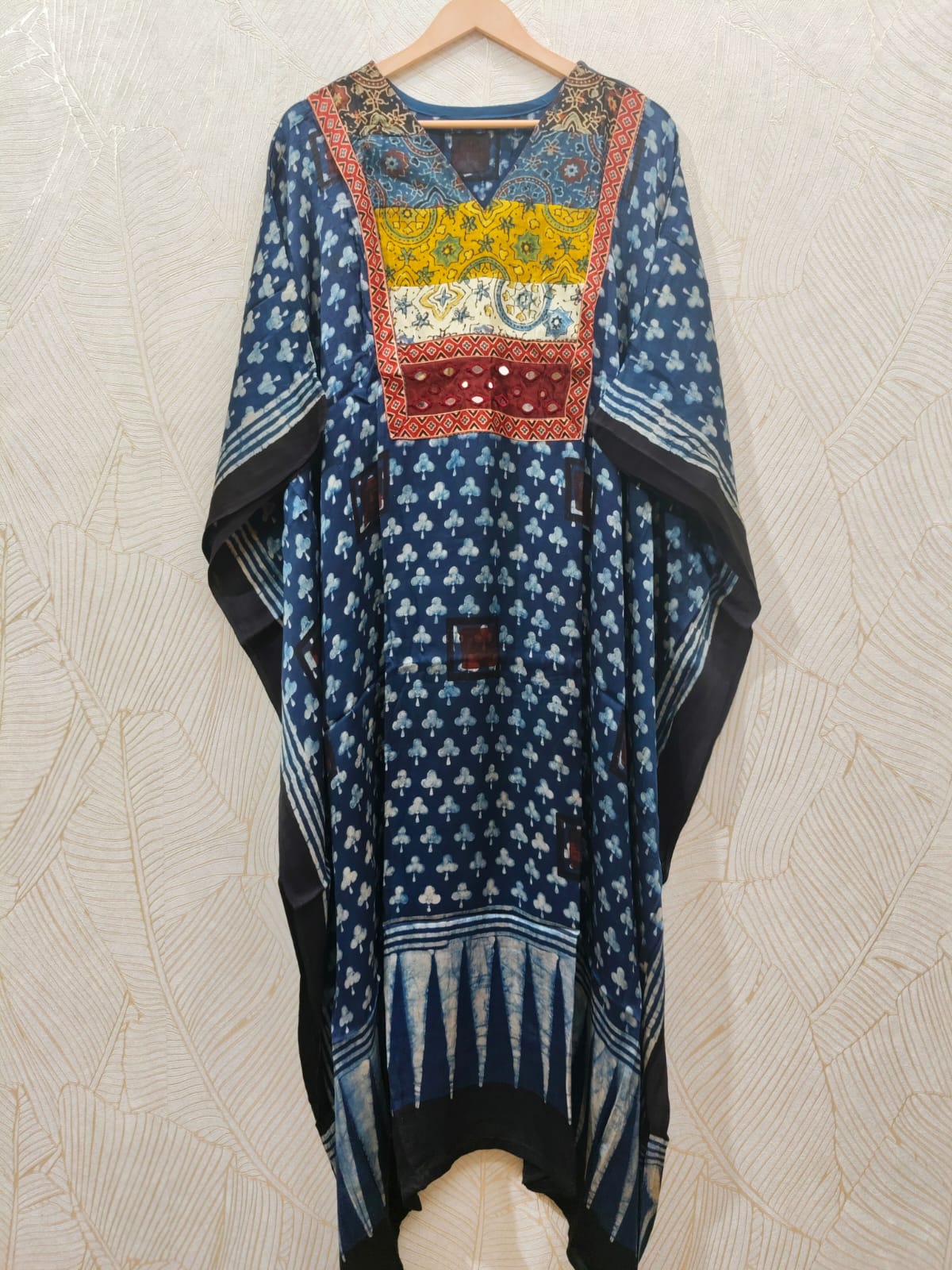 Pure Modal Silk V neck Kaftan