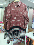 Bandhej×Ajrakh Kaftan Shirt