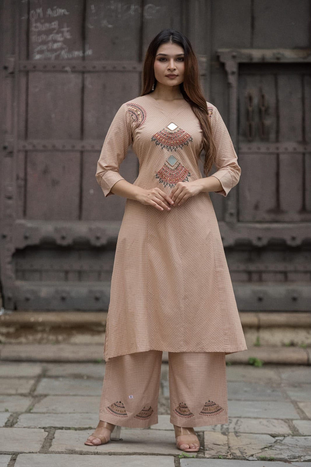 Handwork Kurta+Plazo Set
