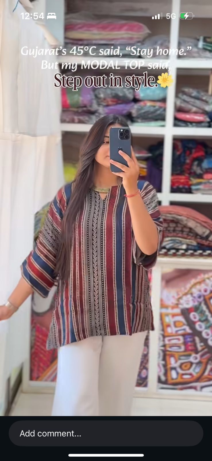 Pure modal silk oversized Tunic-Top by Kutch Poshak