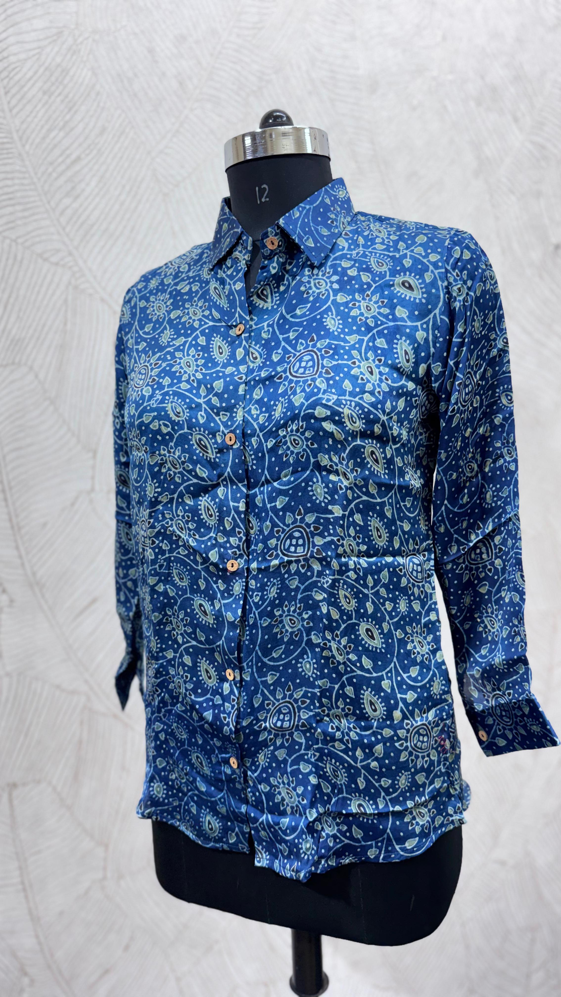 Pure Natural Ajrakh Full Sleeve Shirts