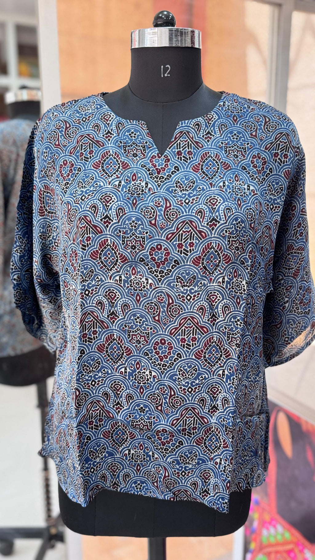 Pure modal silk oversized Tunic-Top by Kutch Poshak