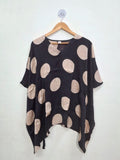 Modal Silk V- Neck Kaftan Top