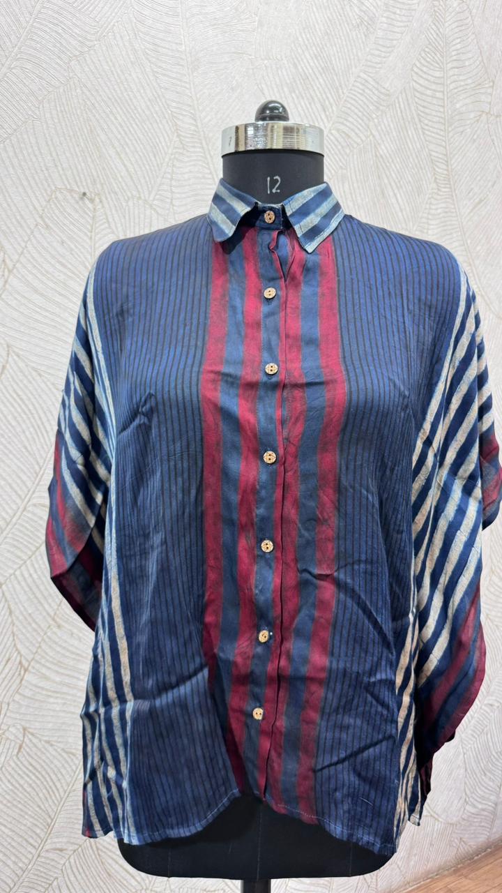 Modal Silk Kaftan Shirt