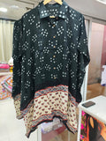 Bandhej×Ajrakh Kaftan Shirt