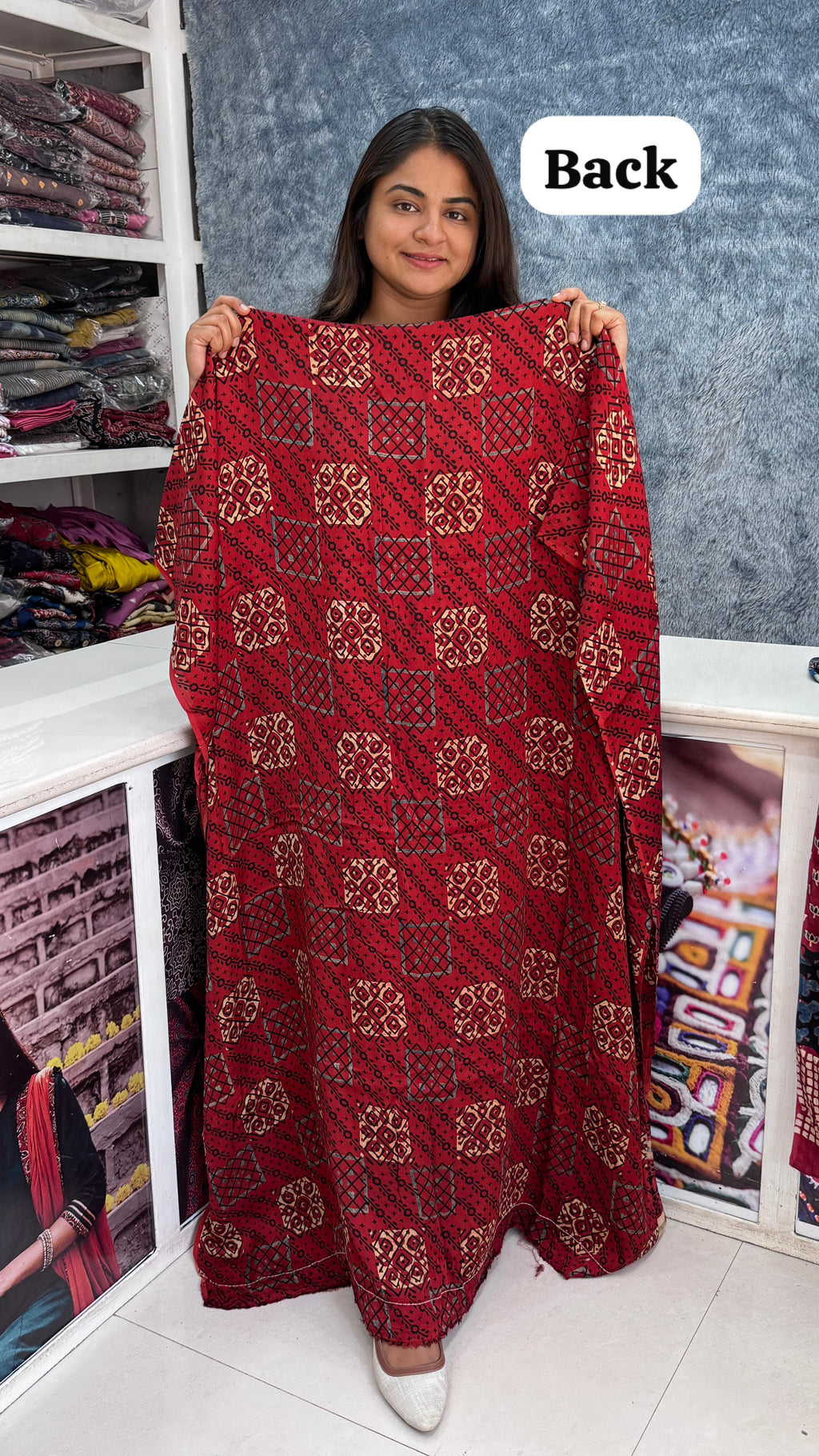 Modal Silk Designer Top/Kurta Fabric