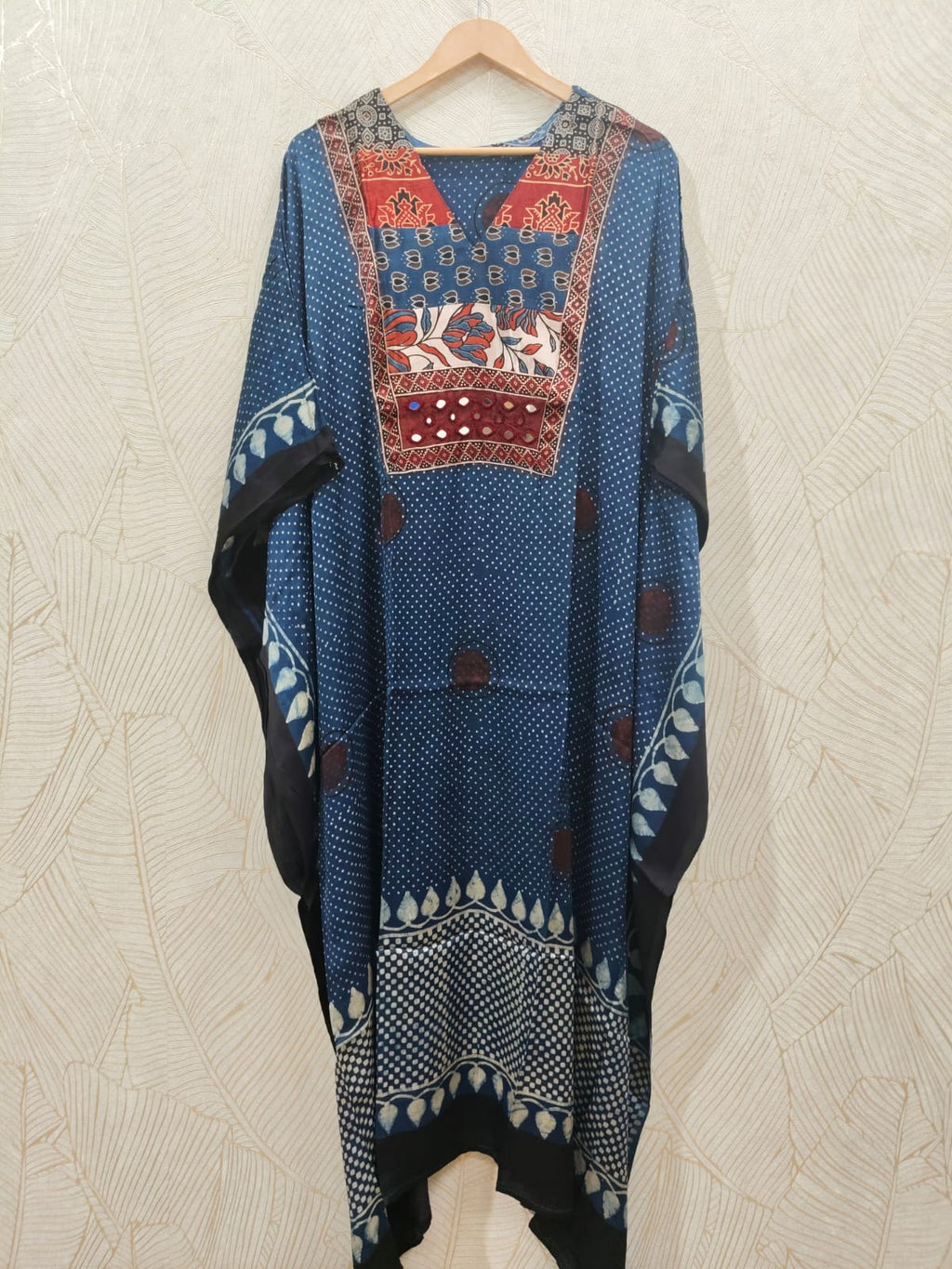 Pure Modal Silk V neck Kaftan