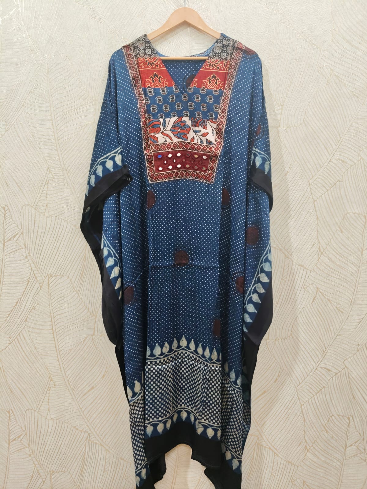 Pure Modal Silk V neck Kaftan