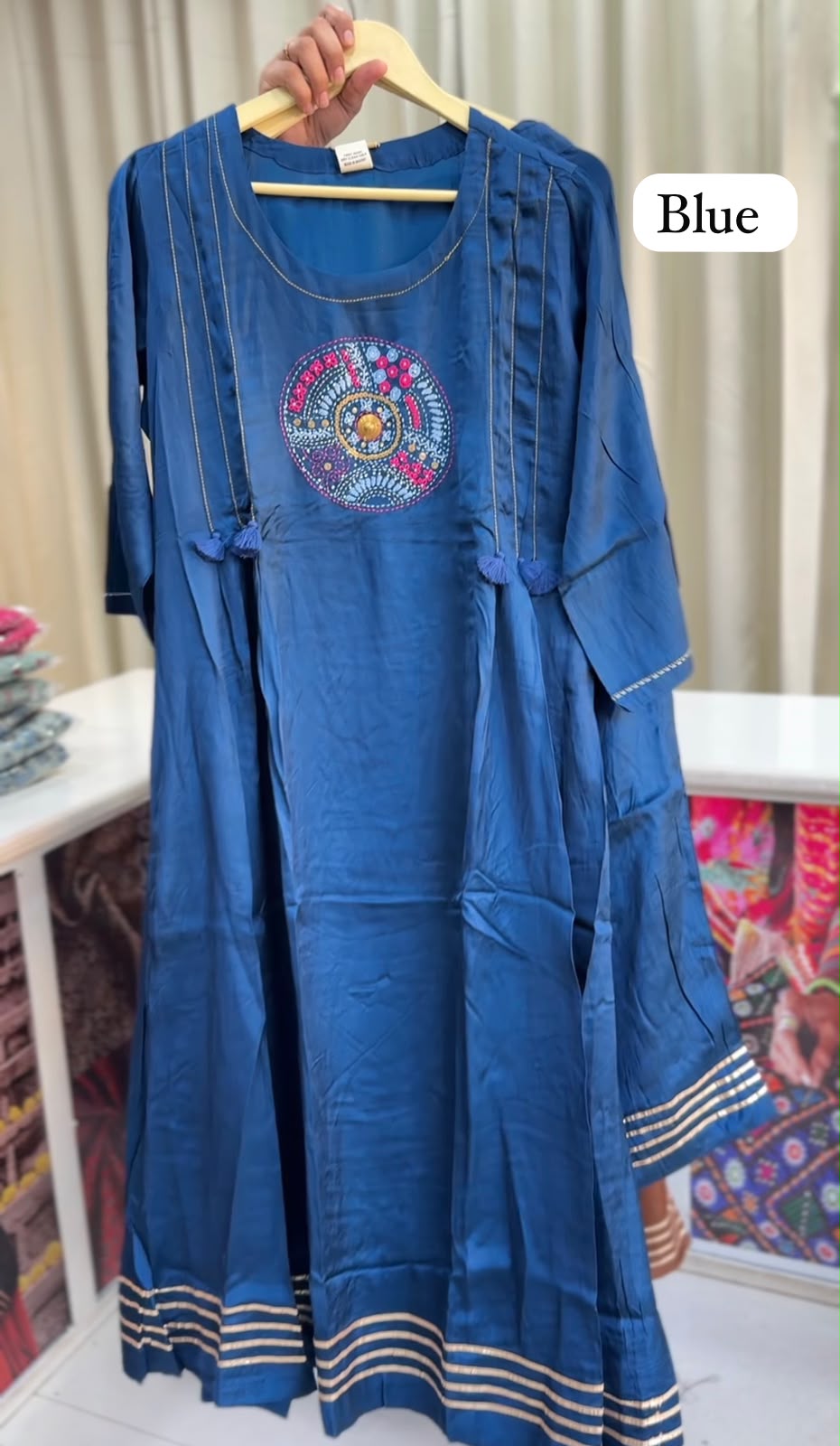 Modal Silk Handwork Kurta+Plazo