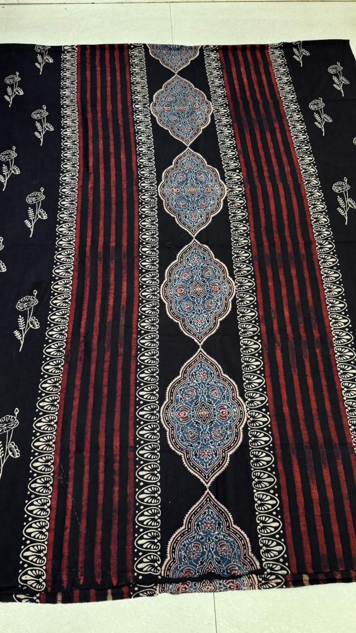 Pure Cotton Unstitched Top Fabric