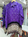 Bandhej×Ajrakh Kaftan Shirt