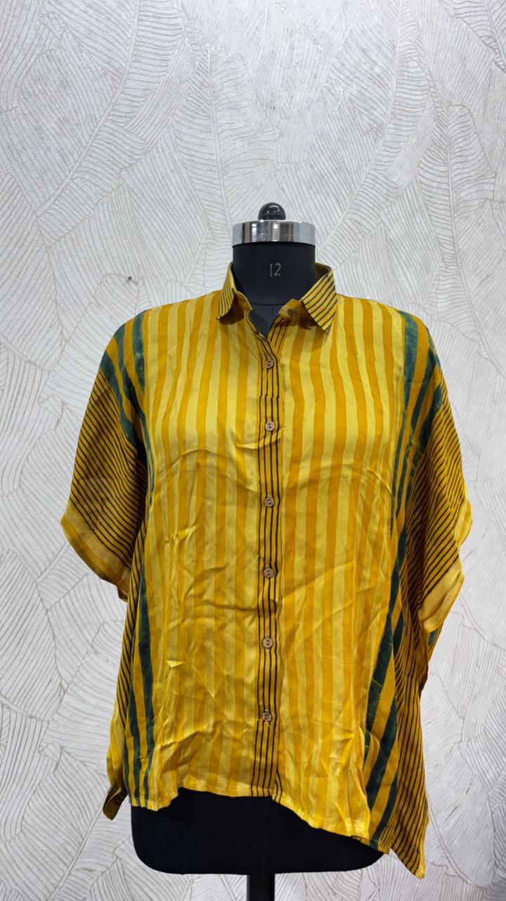 Modal Silk Kaftan Shirt