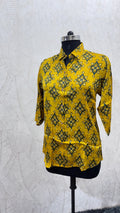 Pure Modal Silk Ajrakh Shirt