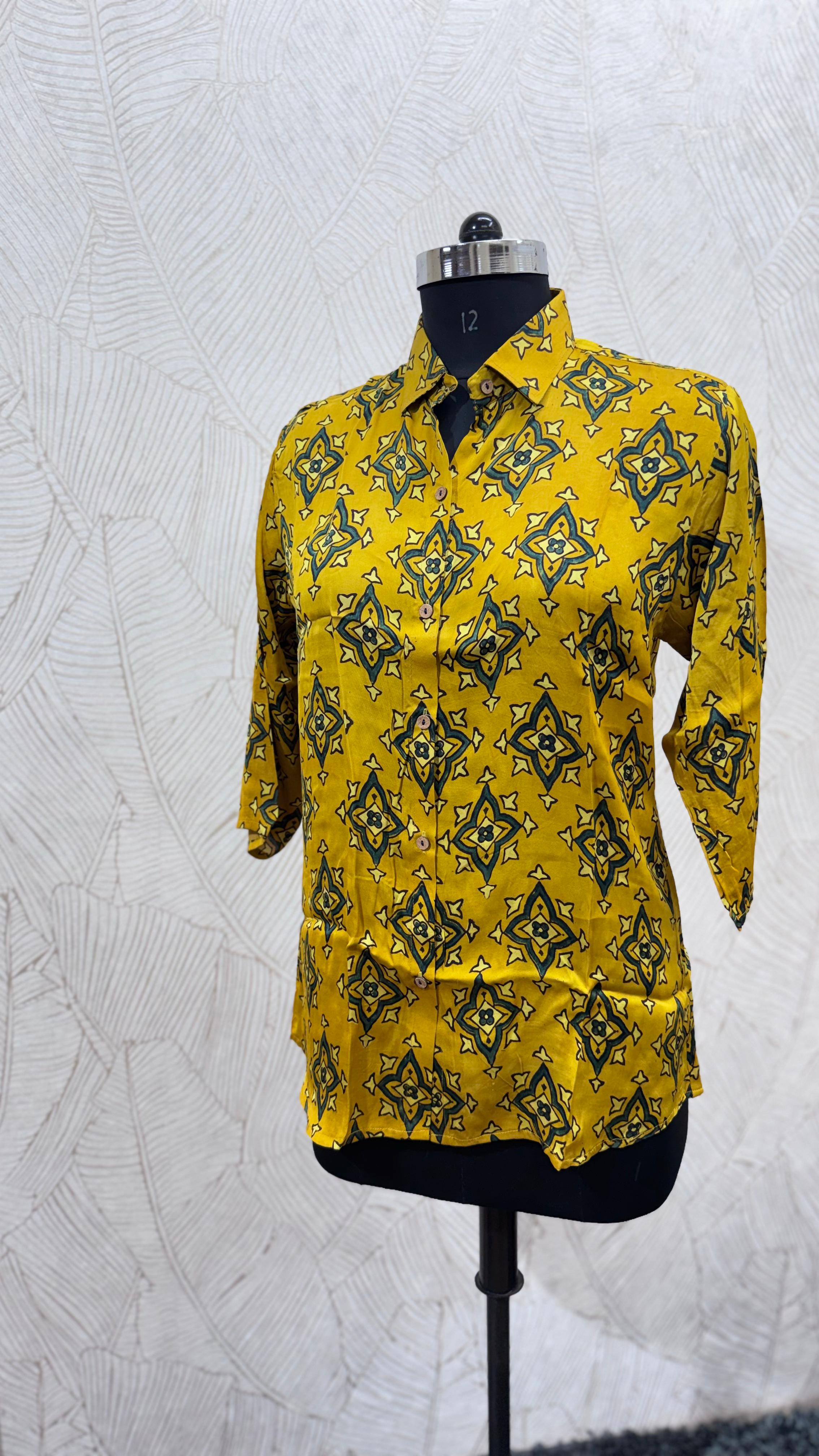 Pure Modal Silk Ajrakh Shirt