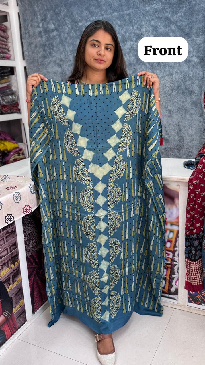 Modal Silk Designer Top/Kurta Fabric