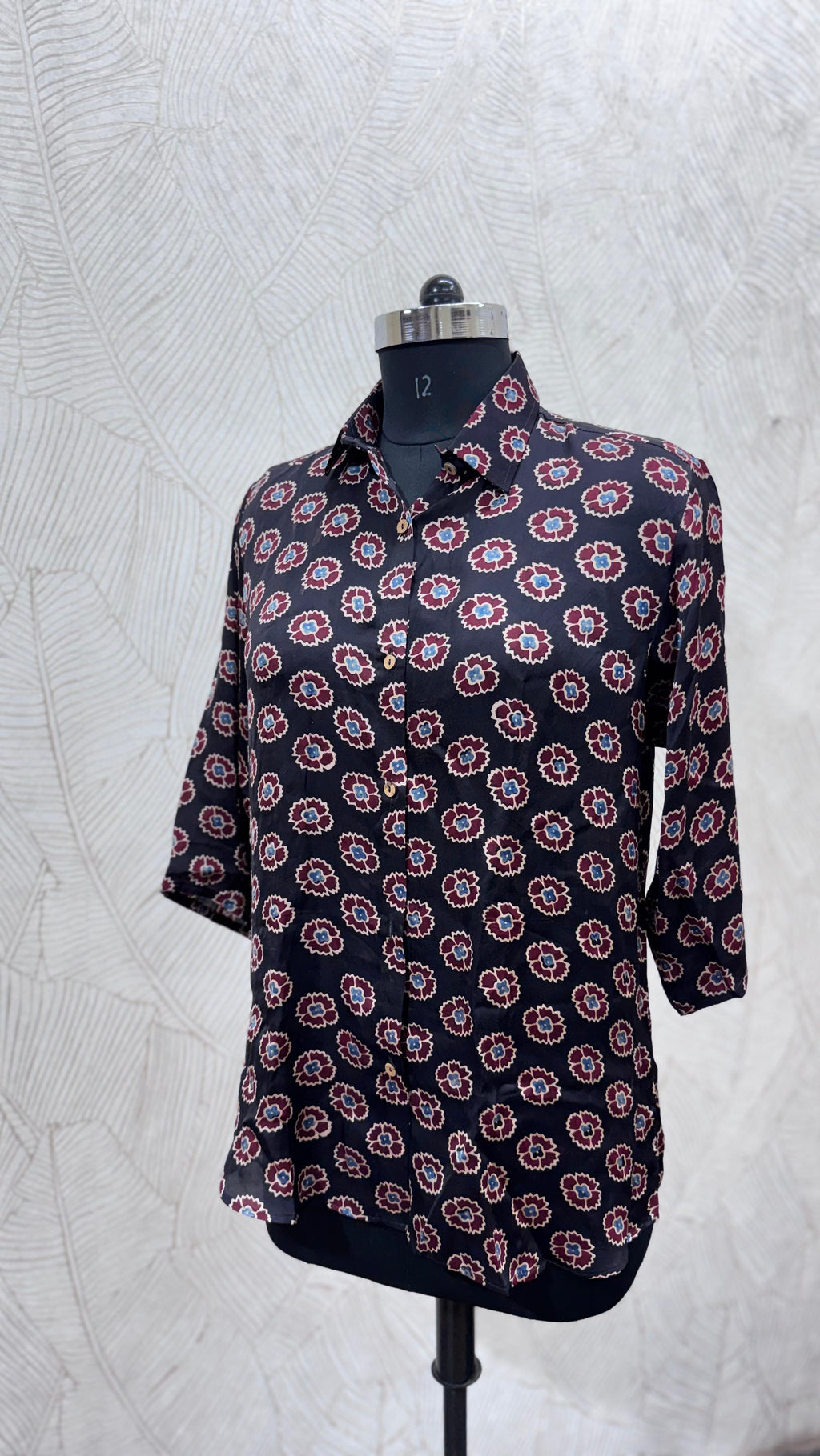 Pure Modal Silk Ajrakh Shirt