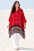 Bandhej×Ajrakh Kaftan Shirt