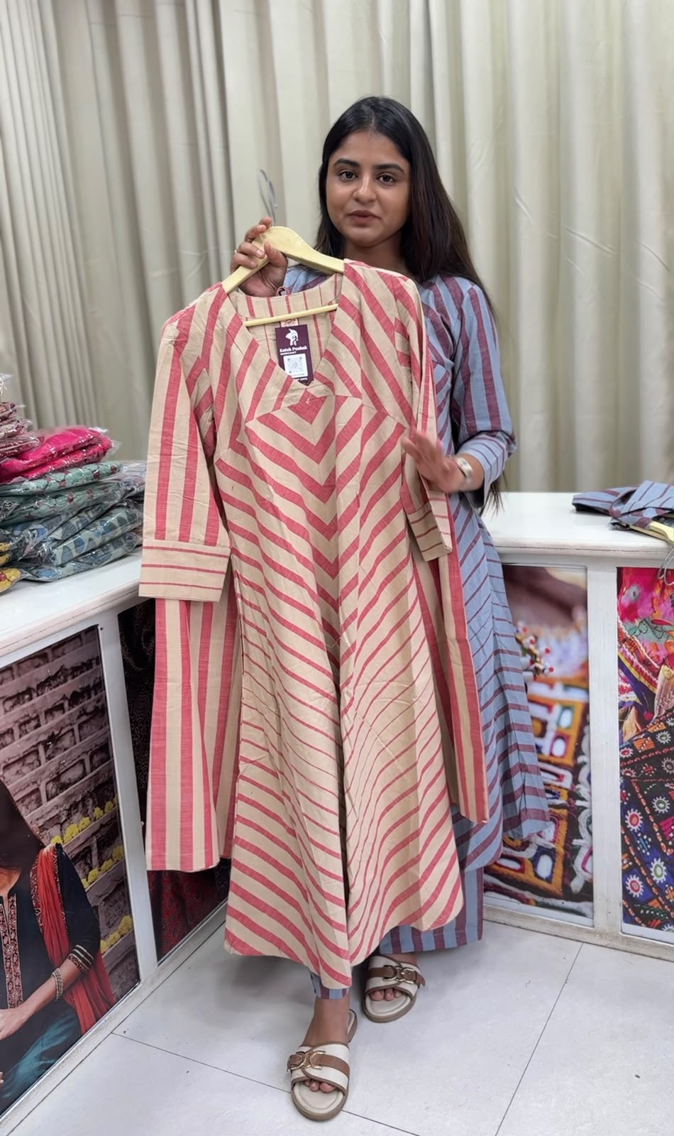 Cotton Designer Kurta+Plazo