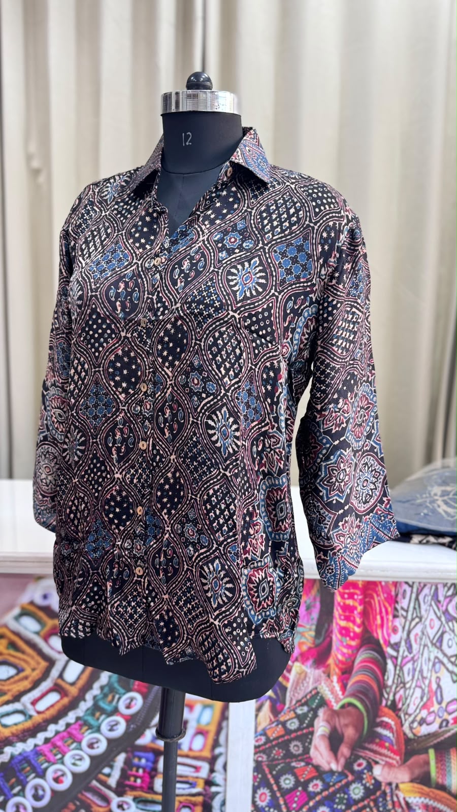 Modal Silk Antifit Ajrakh Shirts