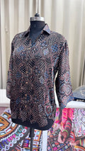 Modal Silk Antifit Ajrakh Shirts
