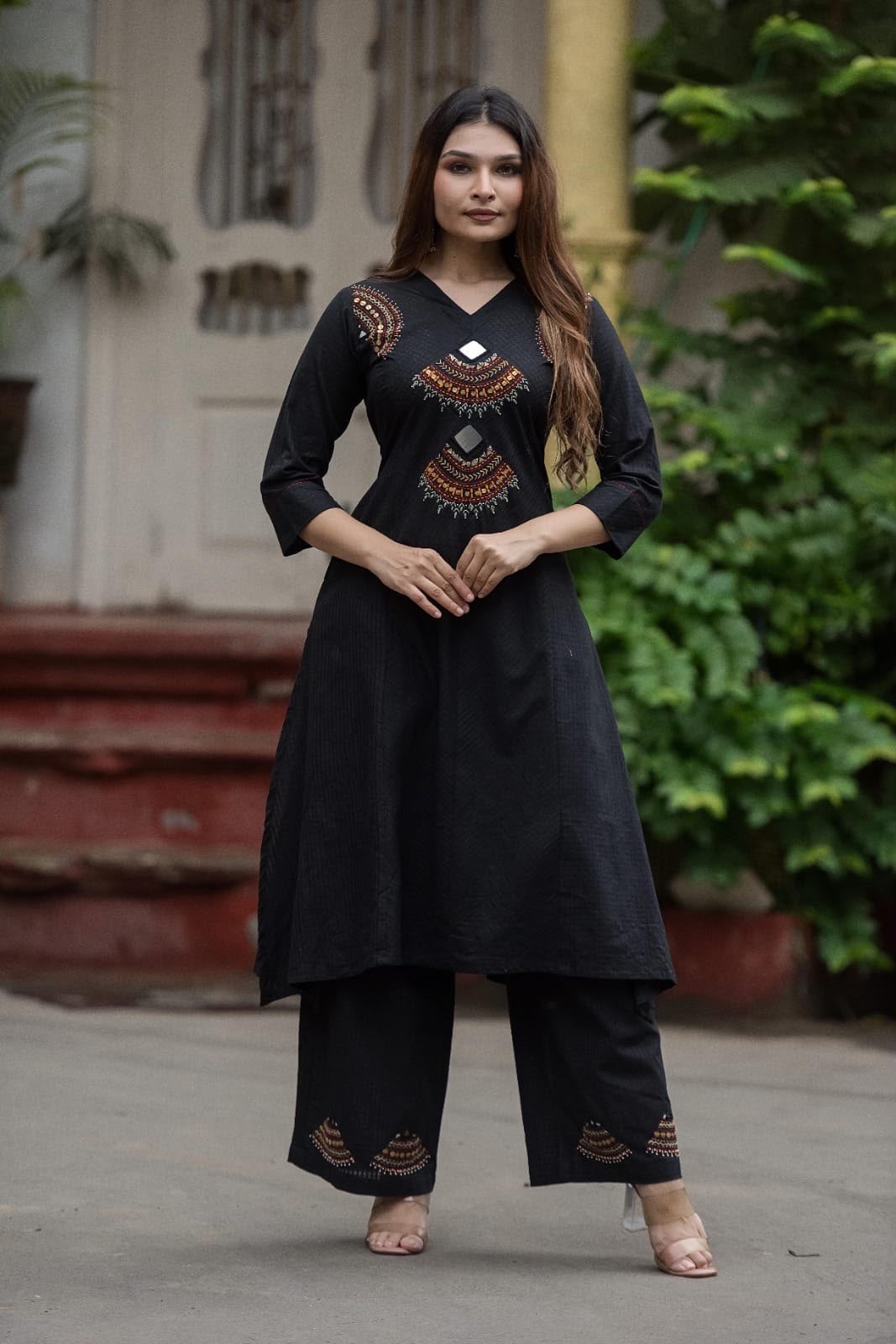 Handwork Kurta+Plazo Set
