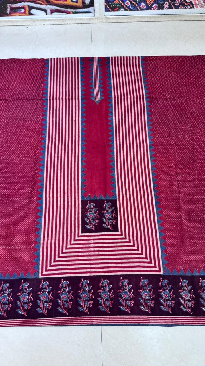 Pure Cotton Unstitched Top Fabric