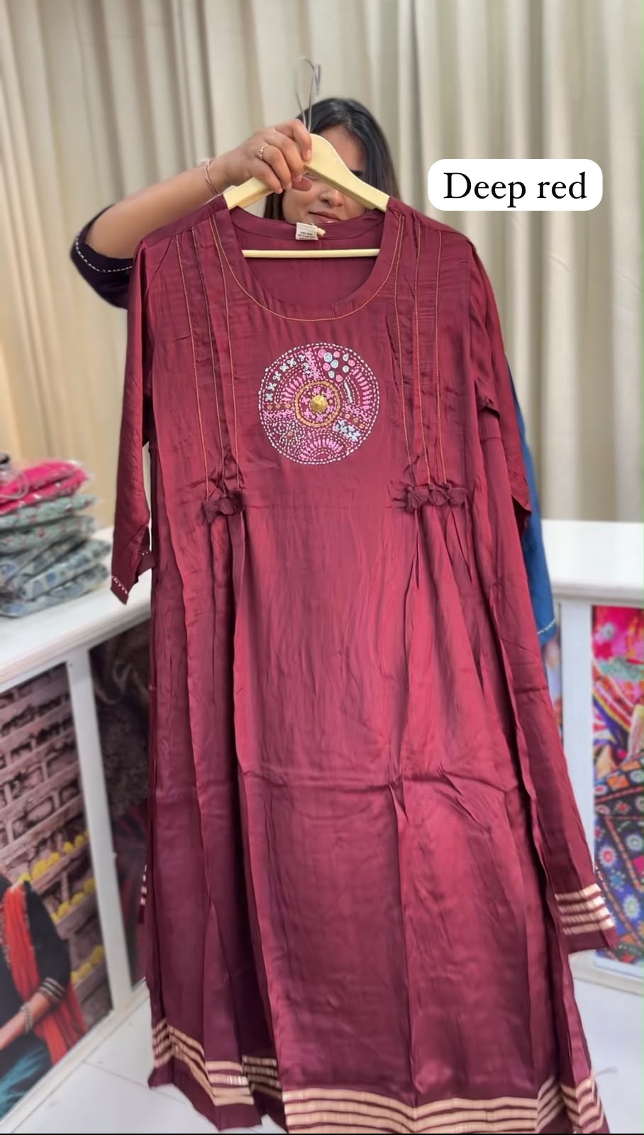 Modal Silk Handwork Kurta+Plazo