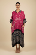 Bandhej×Ajrakh Long Shirt Kaftan