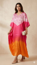 Dual Shade Pure Modal Silk Stitched Shibori