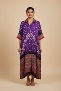 Bandhej×Ajrakh Long Shirt Kaftan